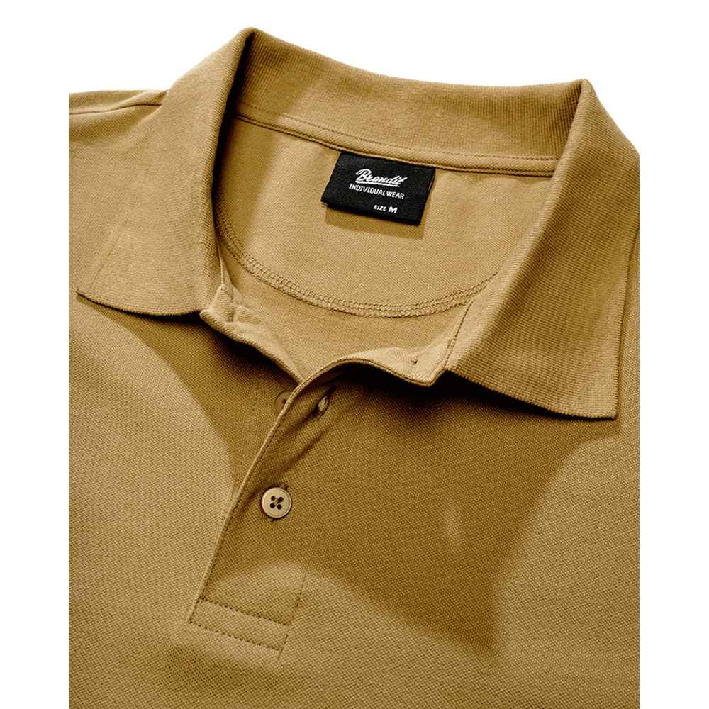 Brandit - Pique Short Sleeve Polo hemd - Beige